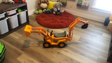 Kids Ride-On Backhoe Loader Toy