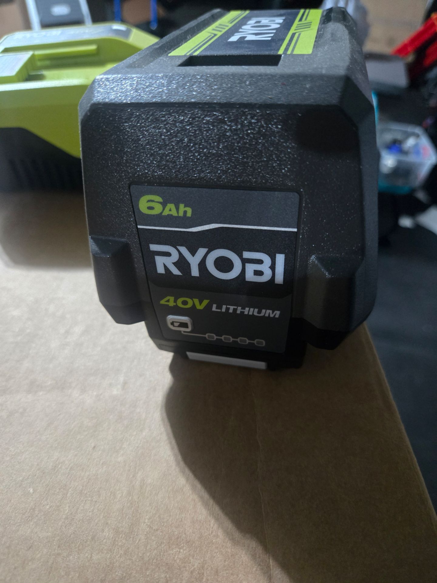 Electric mower ryobi battery and charger