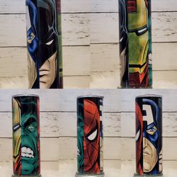 20oz Superheros Stainless Steel Double Walled Tumbler