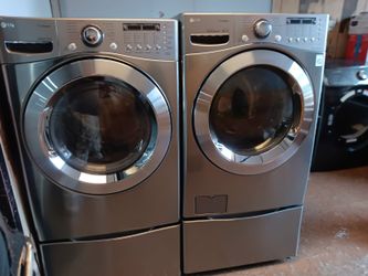 LG set Stainless Steel washer And dryer Electric 