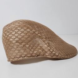 Breathable Mesh Hat Casual Beret Cap, Cabbie Hat, Khati, One Size
