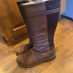 Woman’s Eddie Bauer, leather waterproof riding boots shipping available