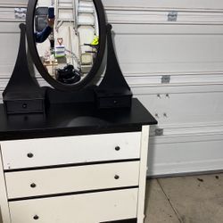 Dresser with mirror