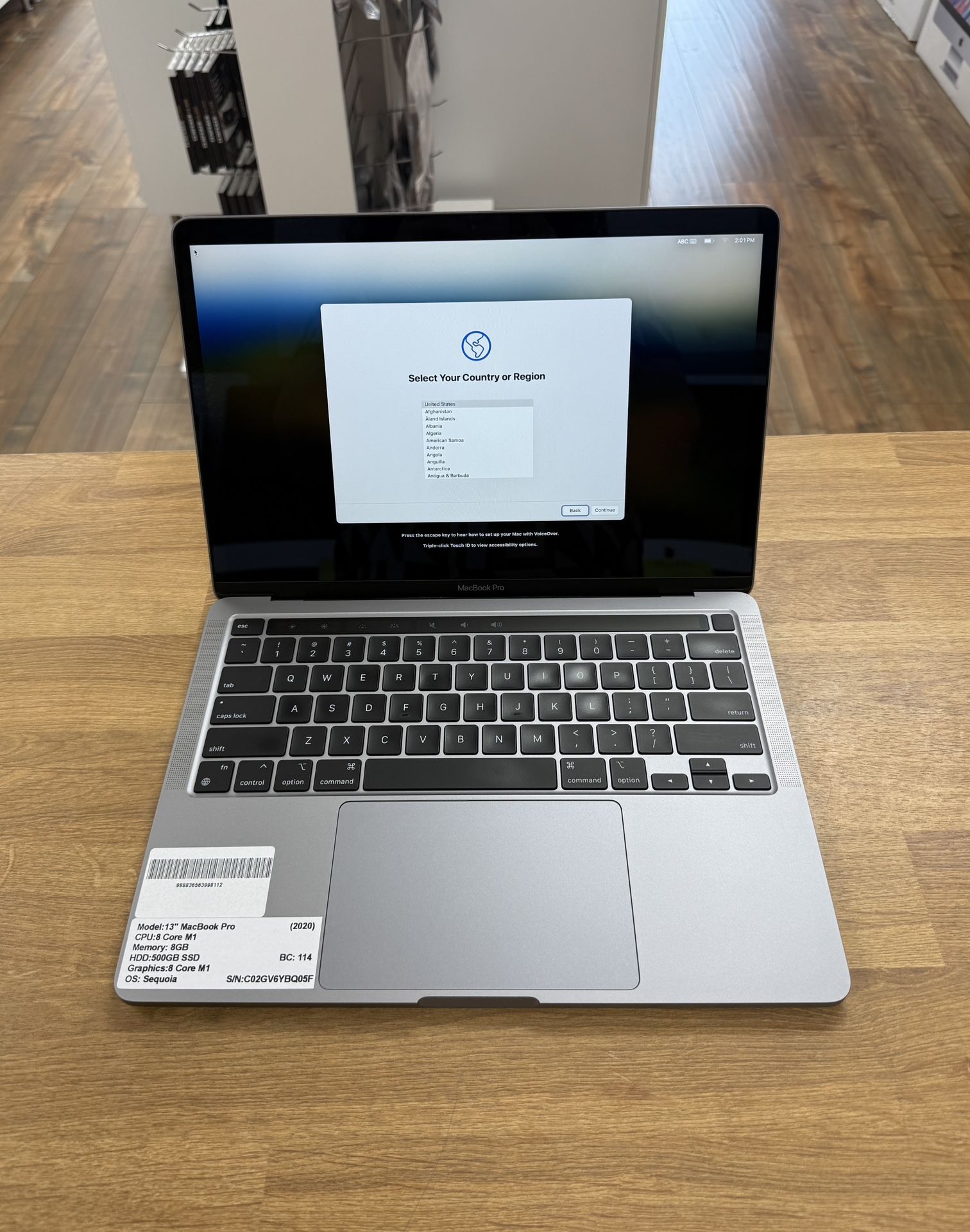 13 Inch MacBook Pro M1 8 Core*500GB SSD*8GB RAM