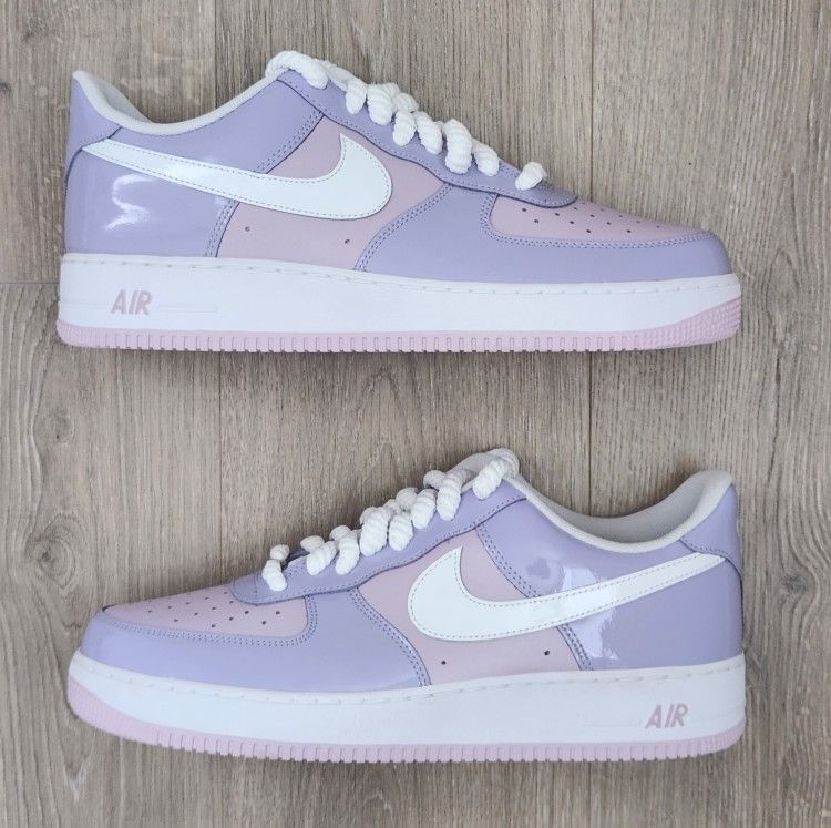 Nike Air Force 1 '07 LV8 Hydrangeas Patent Leather HV9405-500 Men's Size 13 New π₯