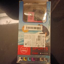 Full HD 1080p Sports Cam Waterproof Pink 