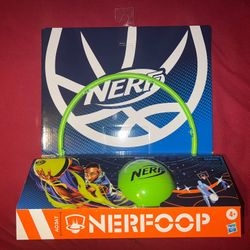 NEW | NERF Nerfoop, The Classic Mini Foam Basketball and Hoop, Hooks On Doors, Indoor and Outdoor Play