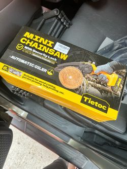 Tietoc 6-Inch Mini Chainsaw with Security Lock