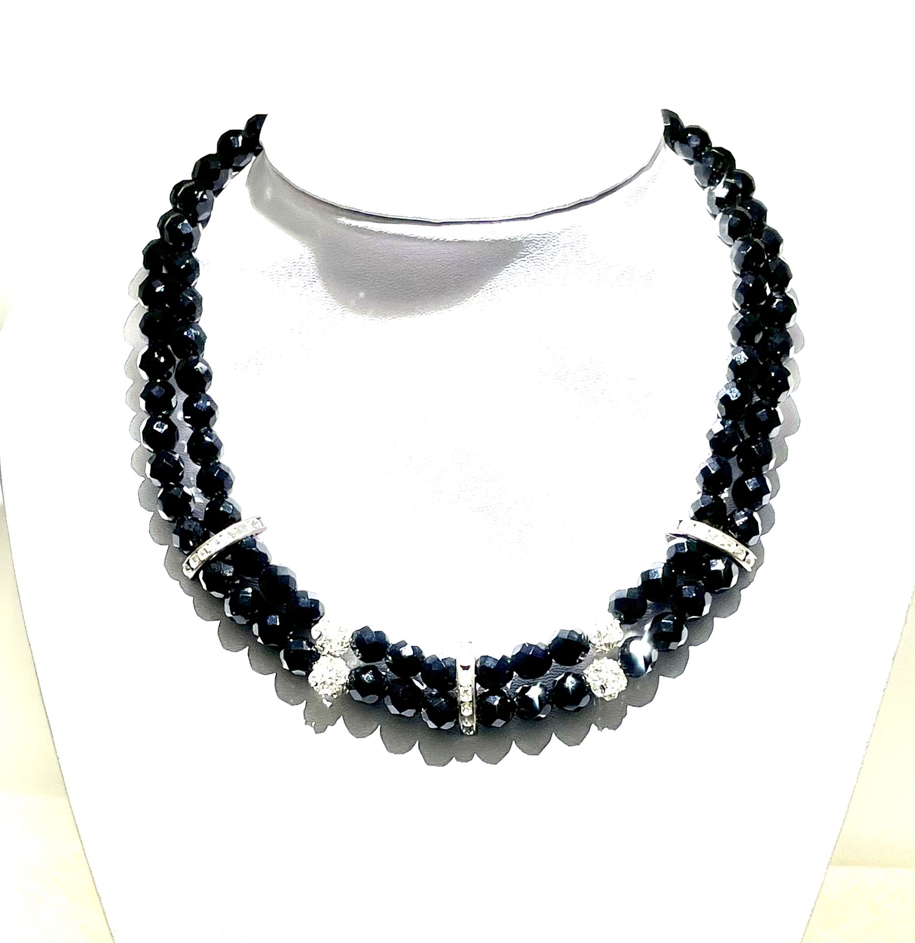 Vintage Faceted Crystal Necklace