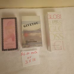 perfumes for women $6.00each or 3x$16.00
