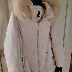 Adult Women's Fur Hood Winter Jacket
