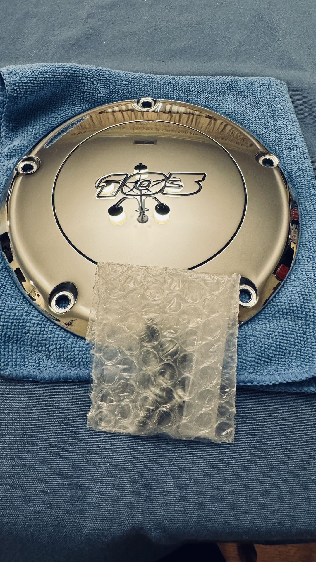 Harley Davidson 103 Chrome Derby Cover w/ Gasket
