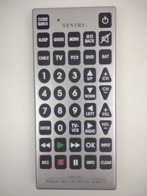 Sentry RMC10 Really Big Universal Remote large huge