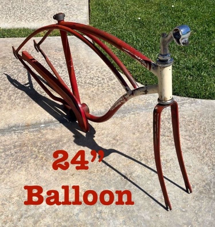 Difficult To Find, Rare,  24”, Original Paint, Cantilever Frame,  Klunker Or Adult Size Stingray? Summertime Fun, 50s , 1950 , Located In LaHabra Ca
