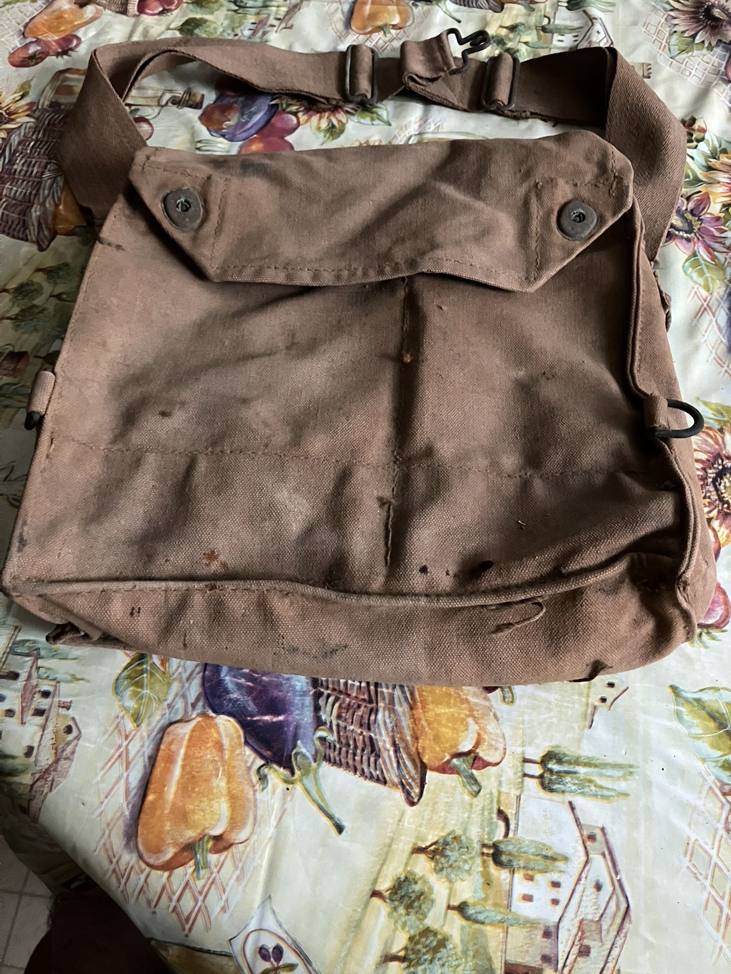 1940s W&G Waring & Gilbon Indiana Jones British WW2 MK VII Gas Mask Bag Satchel