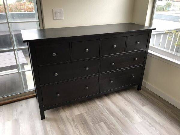 Nu al Redding Simuleren HEMNES 8-drawer Dresser, Dark Gray Stained, 63x373/8" IKEA | islamiyyat.com