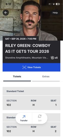 Riley Green Cowboy As It Gets Tour Saturday September 26