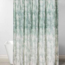 Green Shower Curtain