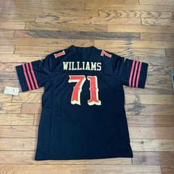 Rivalry 49er Jersey Black Red With Gold Trim Purdy Warner Kittle Bosa Or McCaffrey Williams 23 97 54 85 13 71