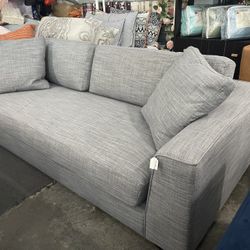 New Grey Plush Sofa Free Delivery 