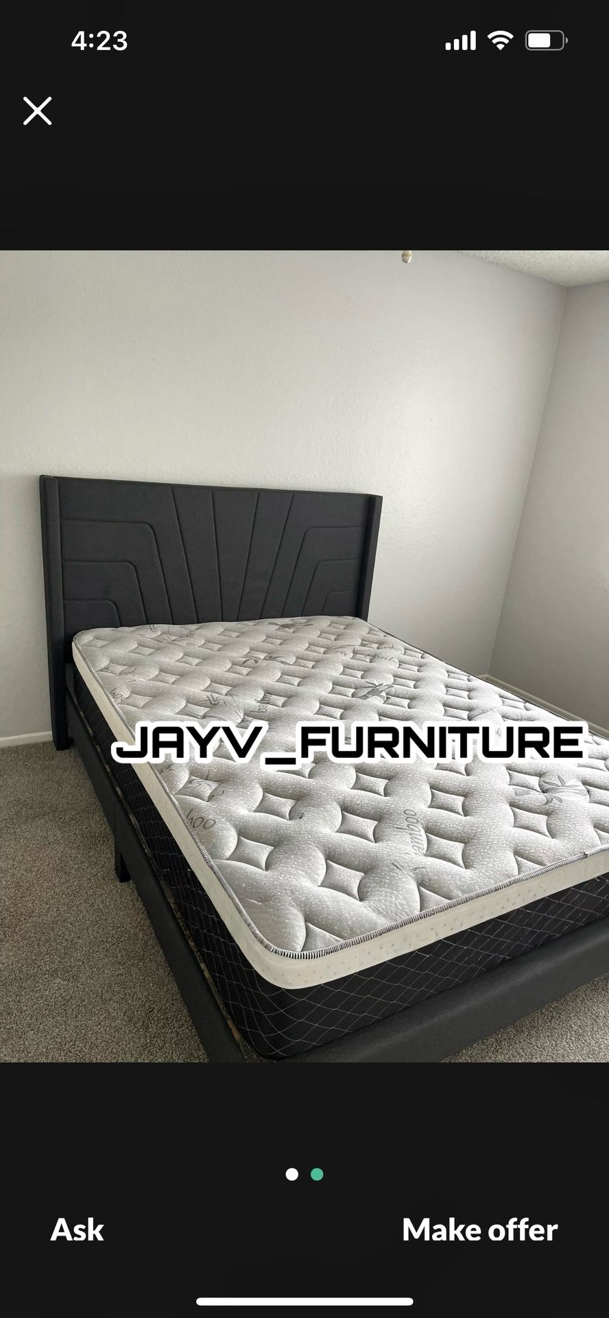 New Queen Bed Frame With Mattress 
