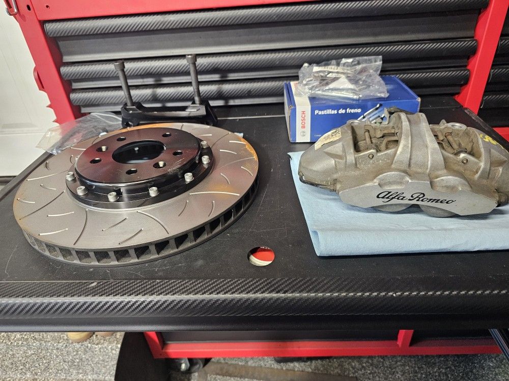 S2000 Big Brake Kit, 4 Piston Brembo Monoblock Caliper, 330x28 Kit
