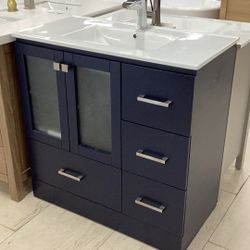 36” Solid Wood Bathroom Vanity 