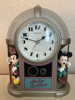 Seiko Mickey And Minnie Clock