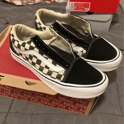 Checkered Vans 