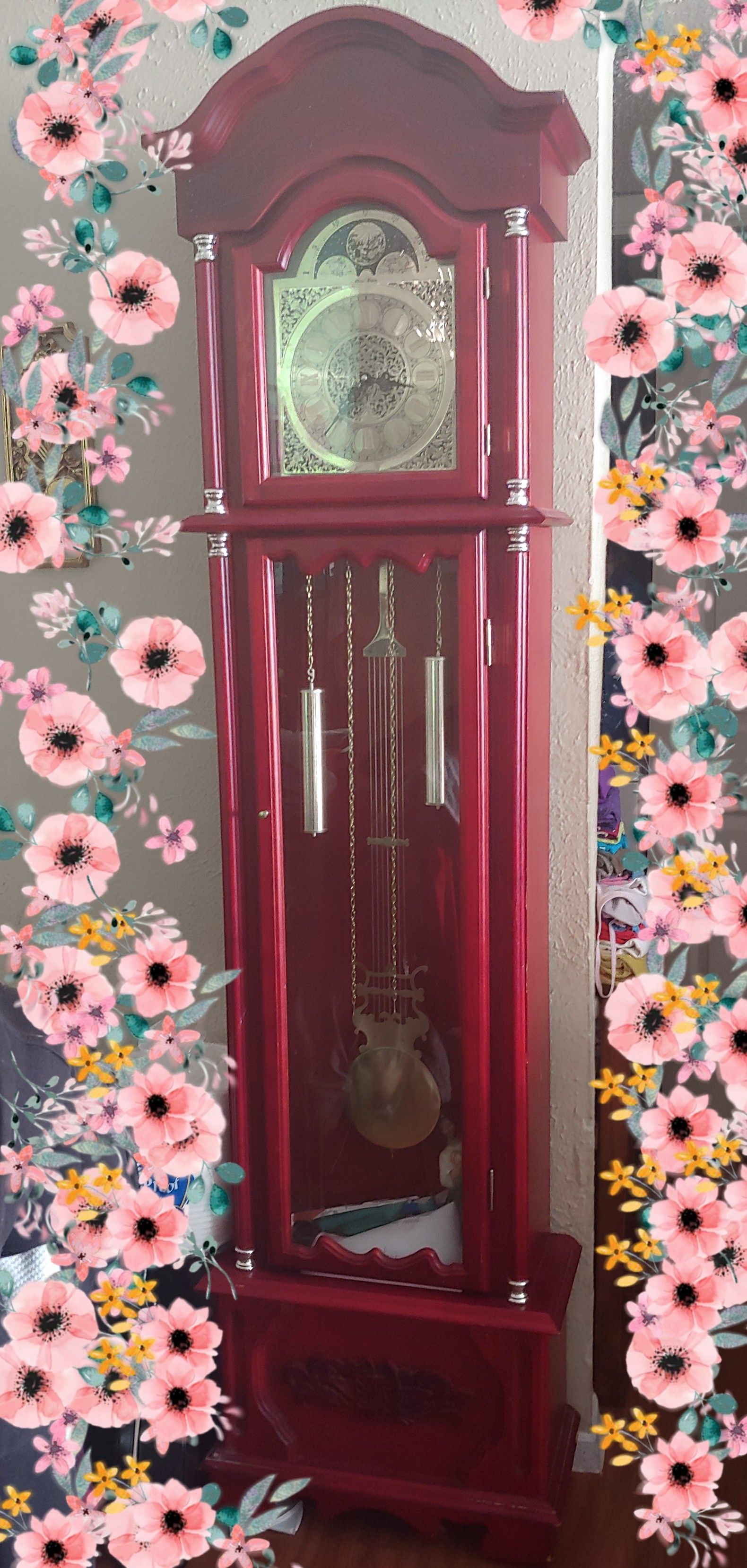 Red Grandfather Clock for Sale in Dallas, TX OfferUp