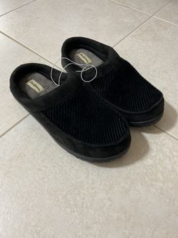 New Black Slippers DearFoams - L