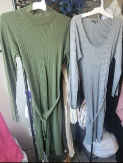 2 Plus Sz Sweater Dresses