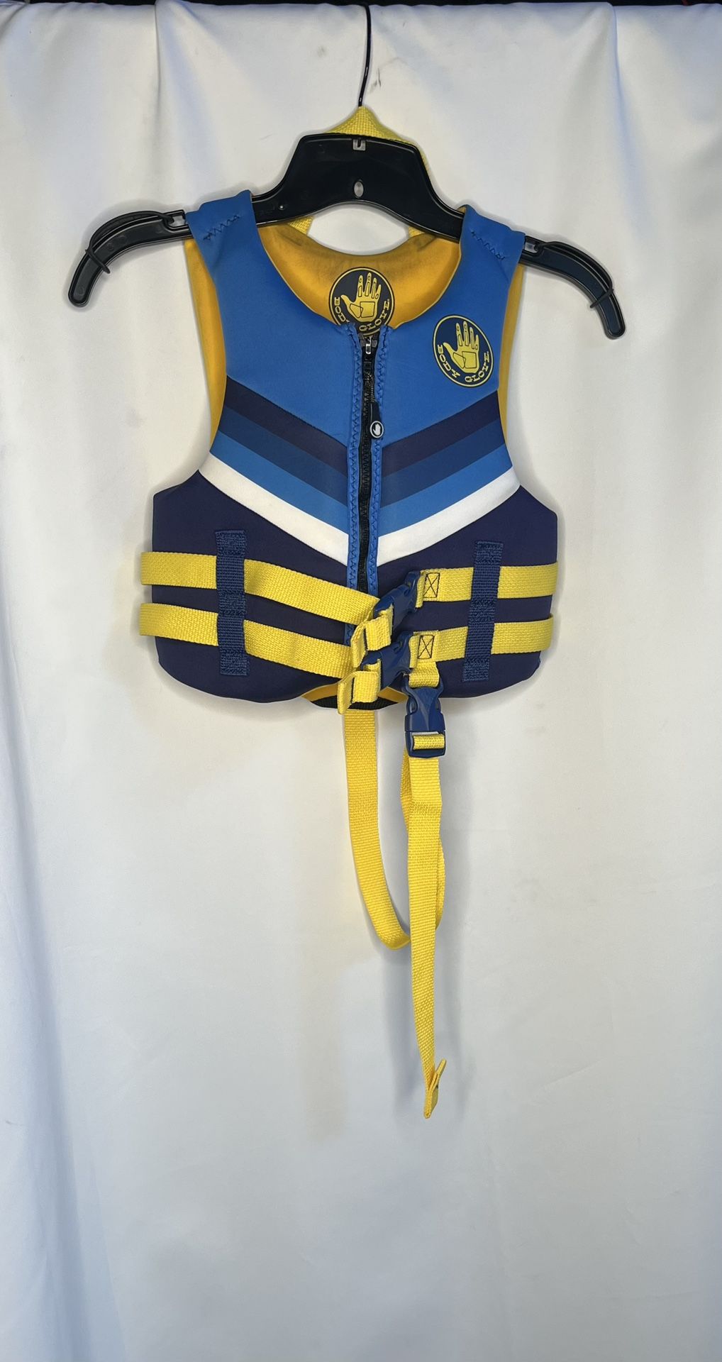 Body Glove Life Jacket Vest - USED Blue Yellow Size Child Boys Girls 33-55 lbs