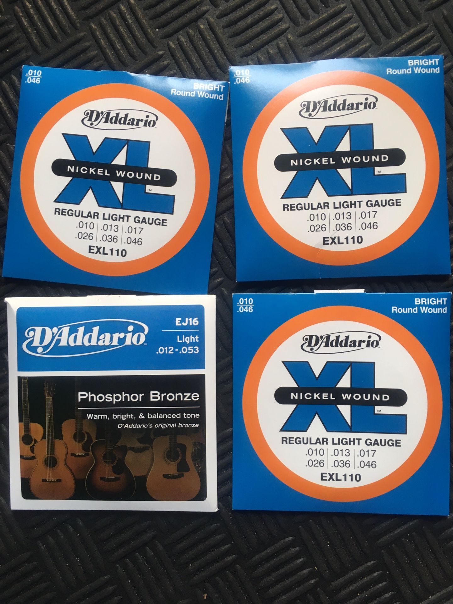 D’Addario Acoustic Guitar Strings - 4 Sets