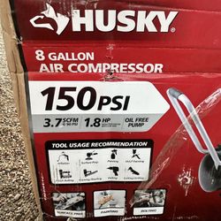 Husky 8 Gallon Air Compresor 150 Psi 