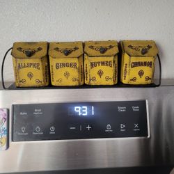 Decorative Tin Spice Rack FREE