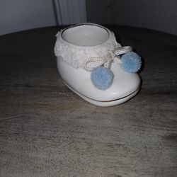 Vintage Porcelain  Baby Bootie 