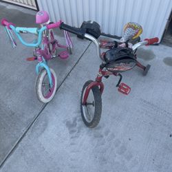 Cars Boys Bike And Paw Patrol Girls Bike 