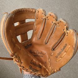 Leather baseball glove from Louisville Slugger