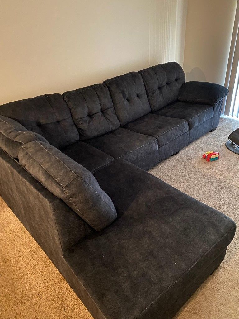 Grey COUCH with Pullout Bed