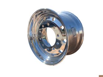 Alcoa 22.5 x12.25 super single aluminum wheels 10x285.75 for ready mix truck or flat face for dump truck steering