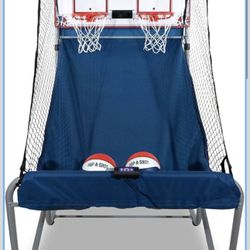 Pop-A-Shot - Home Dual Shot | Arcade Basketball Game for Home | Sensor Scoring Hoop, 16 Game Modes, 7 Balls | Foldable for Easy Storage | Fun for All 