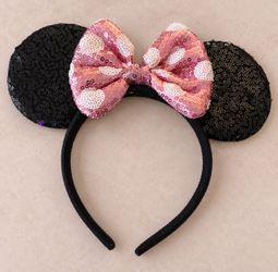 Minnie Mouse Sequin Ears Headband – $10