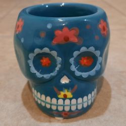 Pottery Day Of The Dead Candle Holder