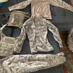 Assorted Airsoft Camouflage Clothes 