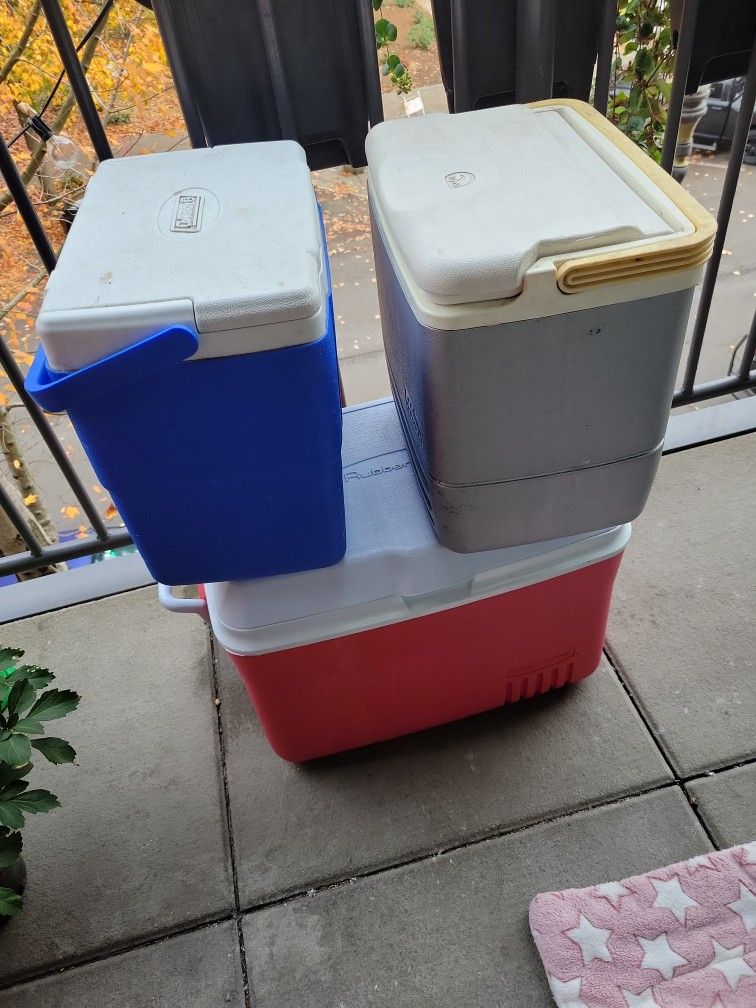 3 Rubbermaid, Coleman, & Igloo Hard Coolers