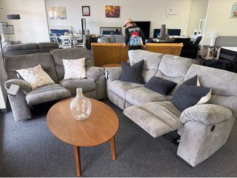 Ashley reclining sofa set