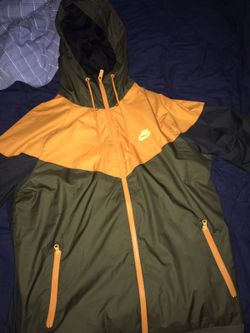 orange, black, olive, lime green NIKE WINDBREAKER