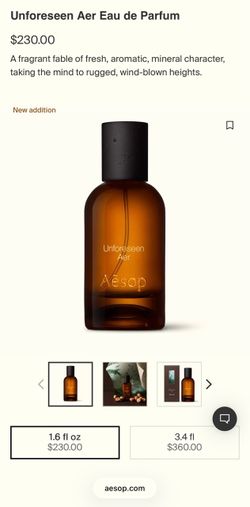 Aesop Unforseen Aer