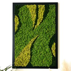 Preserved moss wall art 24"*36". No watering, no maintenance greenery.